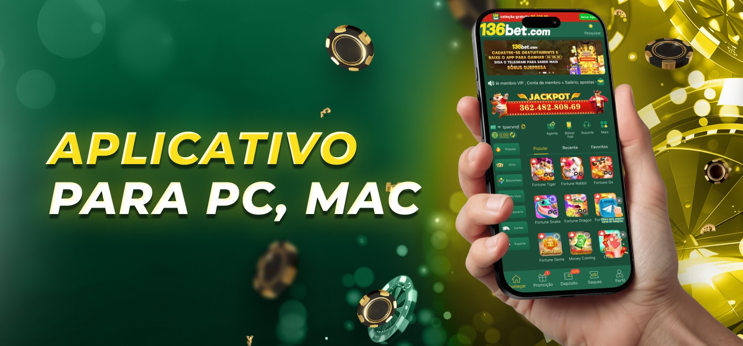aplicativo de cassino para dispositivos PC e Mac